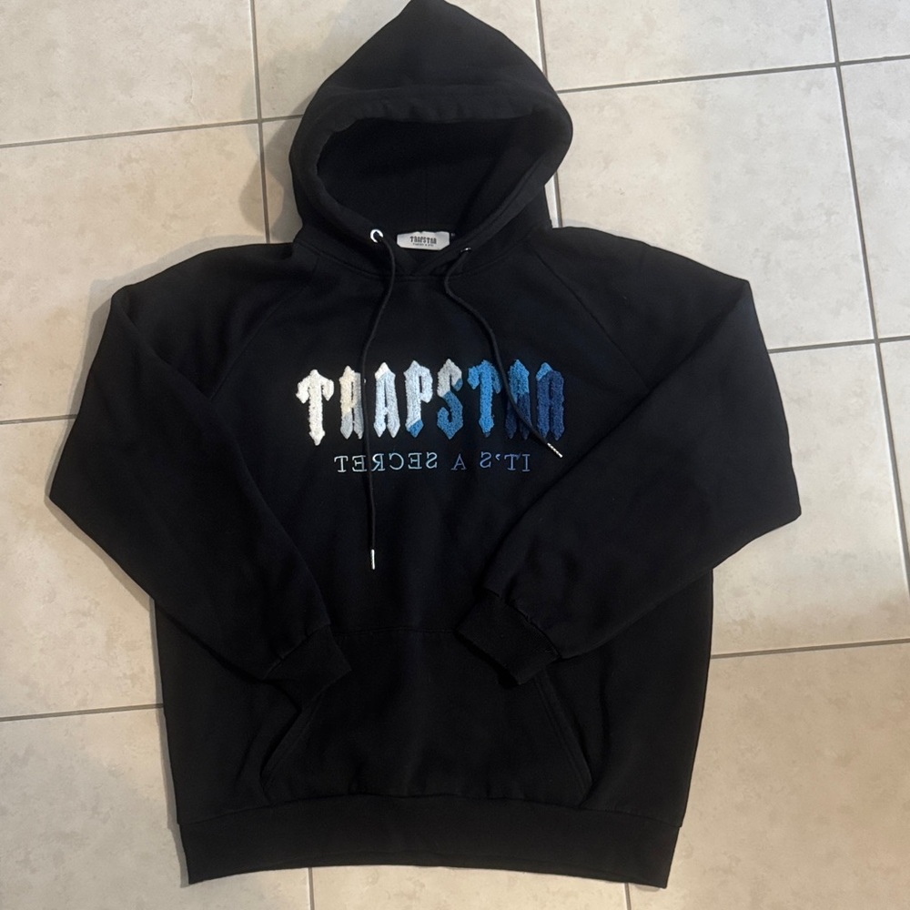 Black Trapstar Chenille Decoded 2.0 Hoodie
